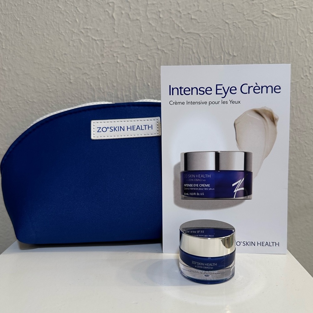 ZO Skin Health INTENSE EYE CRÈME 0.3 oz Exp. 4/26 with Cosmetic Bag- NWT
